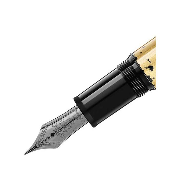 Montblanc - Meisterstück Calligraphy Solitaire Gold Leaf – Montblanc Penro UK